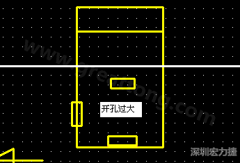 PCB設(shè)計時后焊元件焊盤開孔過大容易使焊錫流進(jìn)插座造成短路。