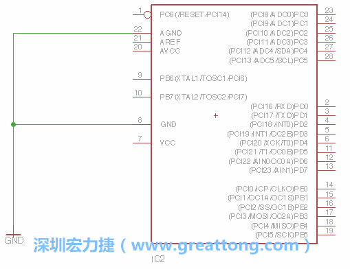 排針的用途是連接微控制器的輸出和輸入，它提供了一個平臺給焊線和針腳。