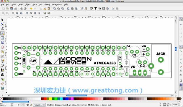 既然你有一個以電路板為背景的清晰影像了，使用向量工具將要絲印的圖像畫在上面吧，下面有一個例子。