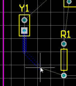  圖26 手動(dòng)布線檢查文檔工作區(qū)底部的層標(biāo)簽。