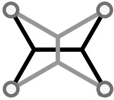 灰色Steiner樹(shù)不是最優(yōu)的，但黑色Steiner樹(shù)是最優(yōu)的。